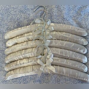 Cream Satin Padded Hangers